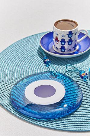 Nazar Boncuğu Turkuaz Opal Kobalt 14-15 cm