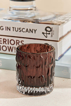 Kabuk Tealight Mumluk 7 cm Kahverengi