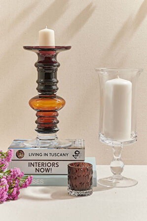 Kabuk Tealight Mumluk 7 cm Kahverengi