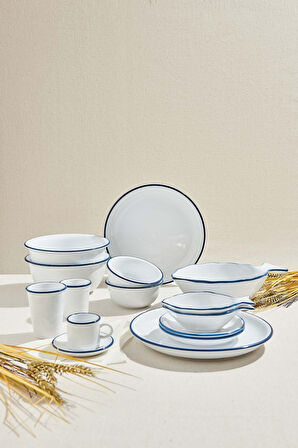 Electrum Seramik Yemek Tabağı Beyaz