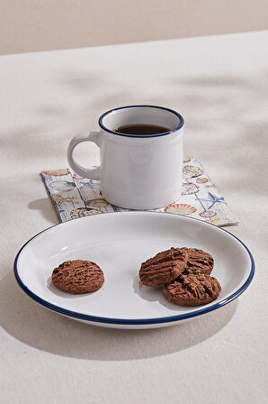 Electrum Seramik Pasta Tabağı Beyaz