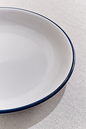 Electrum Seramik Pasta Tabağı Beyaz