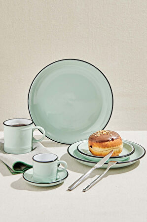 Electrum Seramik Mini Tabak Su Yeşili