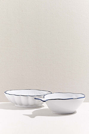 Electrum Seramik Tabak Shell Beyaz