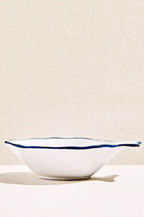 Electrum Seramik Kase Balık S Beyaz