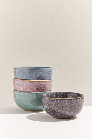 Colorful Seramik Kase Seti 4’lü