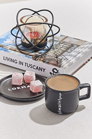 Şimdiyi Yaşa Siyah Seramik Kupa 150 CC