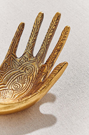 Hand Dekoratif Obje Gold