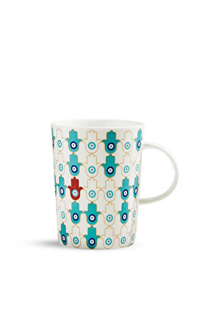 Bereket 2 Porselen Kupa Turkuaz