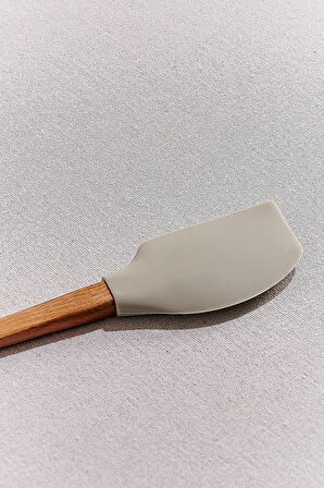 Silikon Spatula Küçük Gri