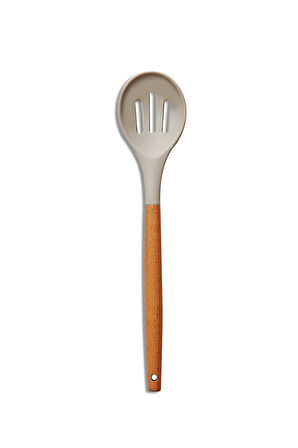Silikon Delikli Kaşık Gri