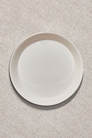 Solid Beyaz Porselen Çukur Tabak