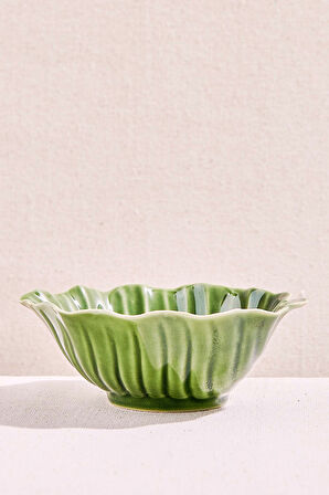 Betula Seramik Salata Kasesi Yeşil