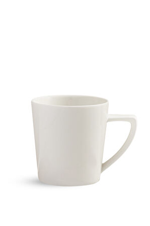 Solid Porselen Kupa Beyaz