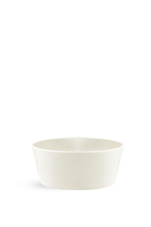 Solid Porselen Salata Kase Beyaz 14 cm