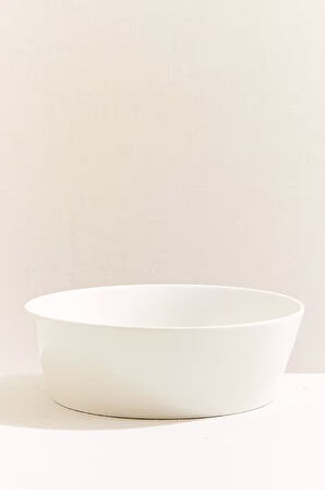 Solid Porselen Servis Kase Beyaz 23 cm