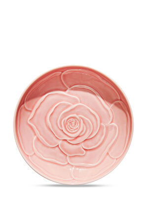 Rose Seramik Pasta Tabağı Pembe