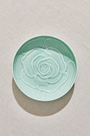 Rose Seramik Çukur Tabak Yeşil