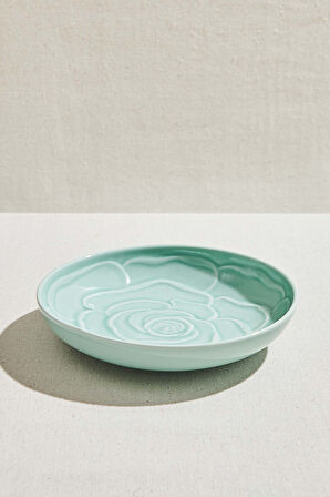 Rose Seramik Çukur Tabak Yeşil