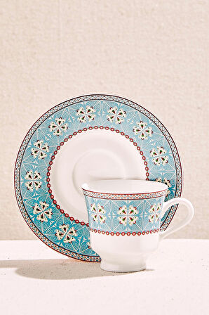 Hereke Porselen Espresso Fincanı Mavi
