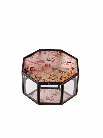 Pirİ Reis Sekizgen Kutu 12.7x12.7x6.5 cm
