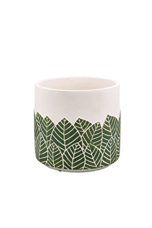 Yaprak Beton Saksı M