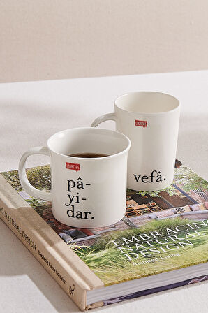 Payidar Porselen Kupa Krem