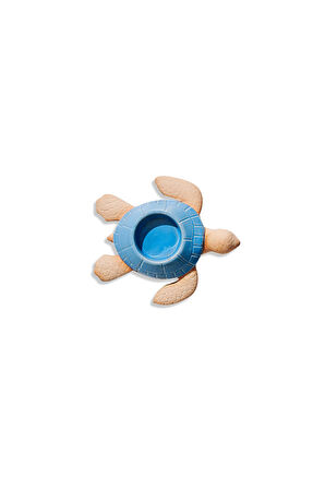 Kaplumbağa Seramik Tealight Mumluk Turkuaz