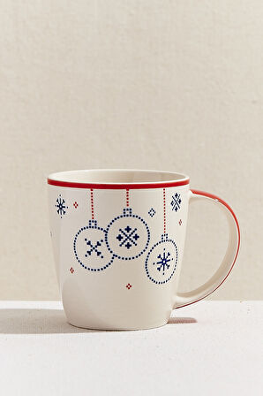 Kar Tanesi Seramik Kupa