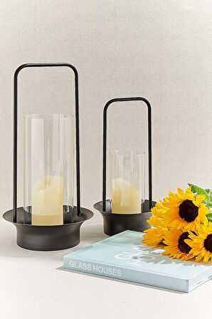 Silindir Led Mum 15x7.5 cm