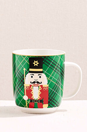 Kursun Asker Porselen Kupa Yeşil