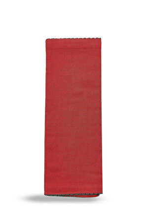 Kırmızı Nakış Amerikan Servis 2'li