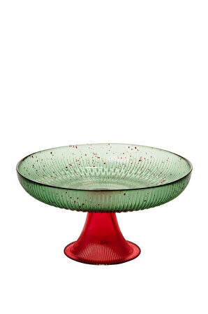 Yeşil Holly Ayaklı Servis 24 Cm