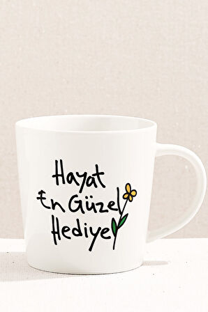 Hayat En Güzel Hediye Porselen Kupa
