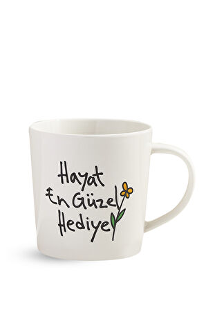Hayat En Güzel Hediye Porselen Kupa