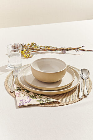 Eco Seramik Yemek Tabağı Beyaz