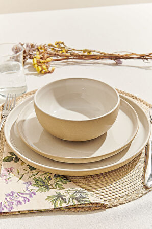 Eco Seramik Pasta Tabağı Beyaz