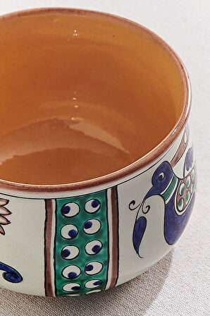 Sırlı Kuşlar Kase 14 cm