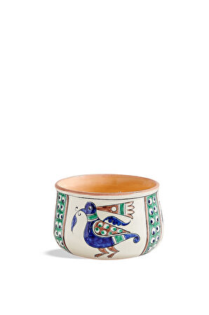 Sırlı Kuşlar Kase 14 cm