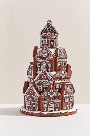 Gingerbread Town Dek. Obje Işıklı