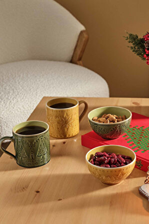 Winter Tree Seramik Kase