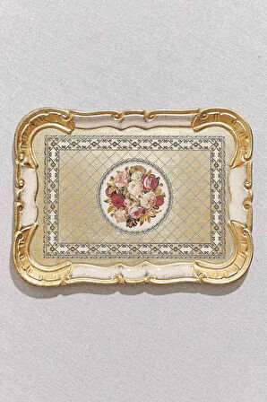 Gül Naturmort Tepsi 21x29cm