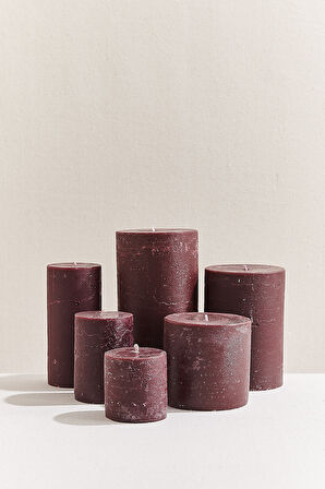 Silindir Mum 7x15 cm