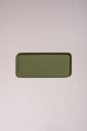 Faroe Seramik Dikdörtgen Servis Tabağı Yeşil