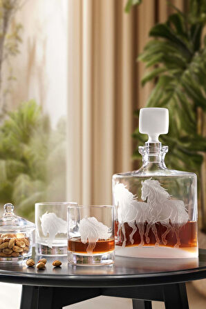 Gallop Viski Şişe Bardak Takımı