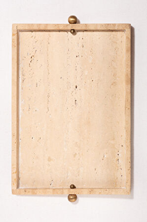 Traverten Dikdörtgen Tepsi