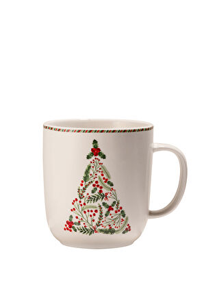 Yeni Yıl Ağacı Porselen Kupa