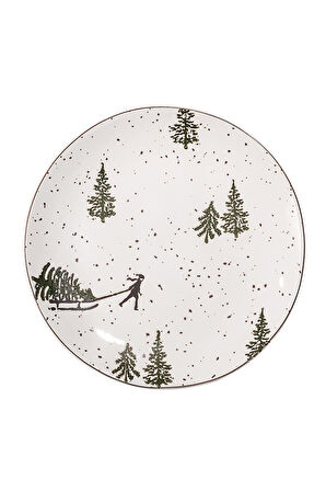 Winter Dream Seramik Pasta Tabağı
