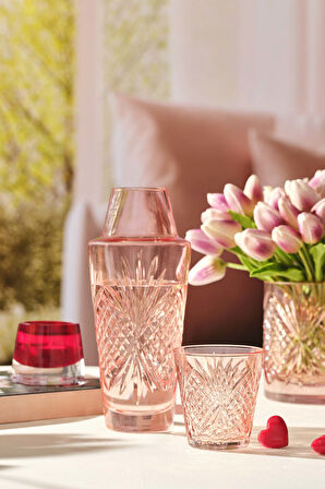 Kuvars Başucu Sürahisi Pembe