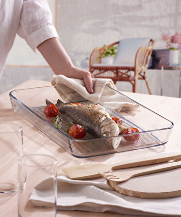 Borcam Grill Dikdörtgen Tepsi